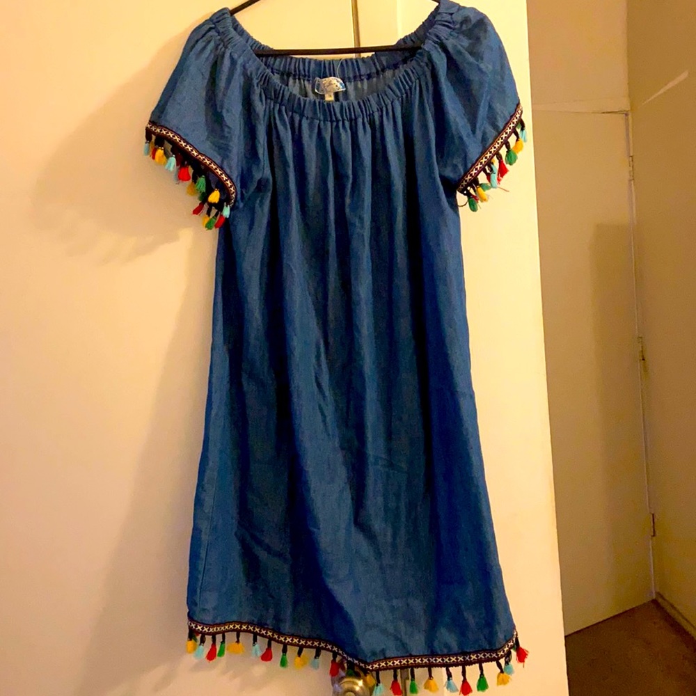 Boho dress cotton folk summer light Ethnic